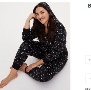 Torrid Hoodie Flannel Onesie Pajamas NWT!